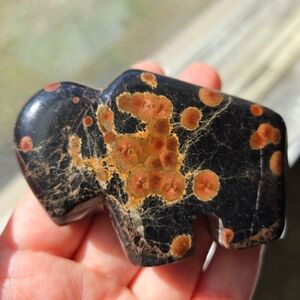 Peanut Obsidian Zuni Buffalo